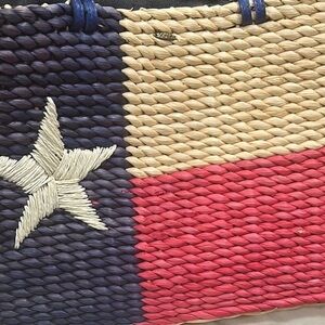 Scala Texas Flag Woven Tote